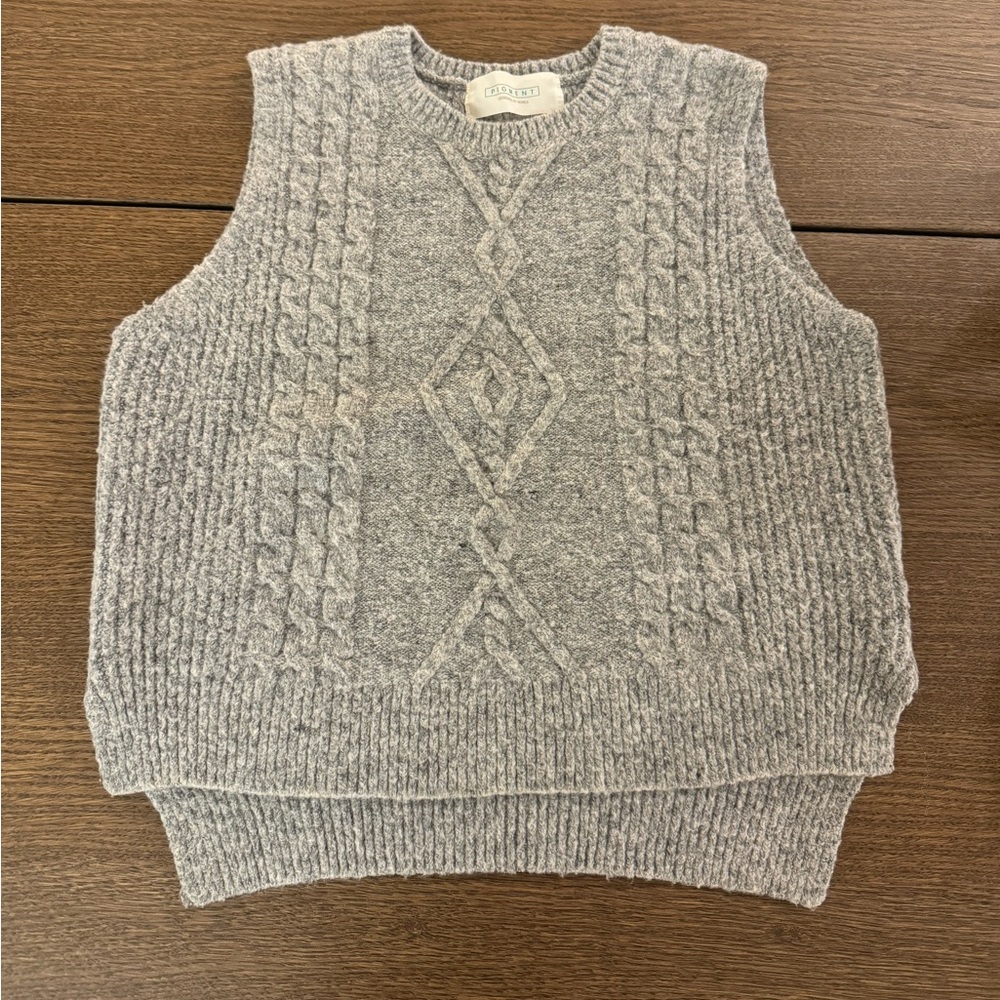 Grey sweater vest